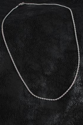 316L Çelik Halat Zincir Model Gümüş Renk Erkek Kolye - TJ-ERK1387