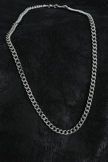 316L Çelik Klasik Zincir Model Gümüş Renk Erkek Kolye - TJ-ERK1388