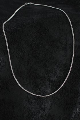 316L Çelik Örme Zincir Model Gümüş Renk Erkek Kolye - TJ-ERK1389