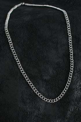 316L Çelik Klasik Oval Zincir Model Gümüş Renk Erkek Kolye - TJ-ERK1390