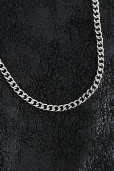 316L Çelik Klasik Zincir Model Gümüş Renk Erkek Kolye - TJ-ERK1403