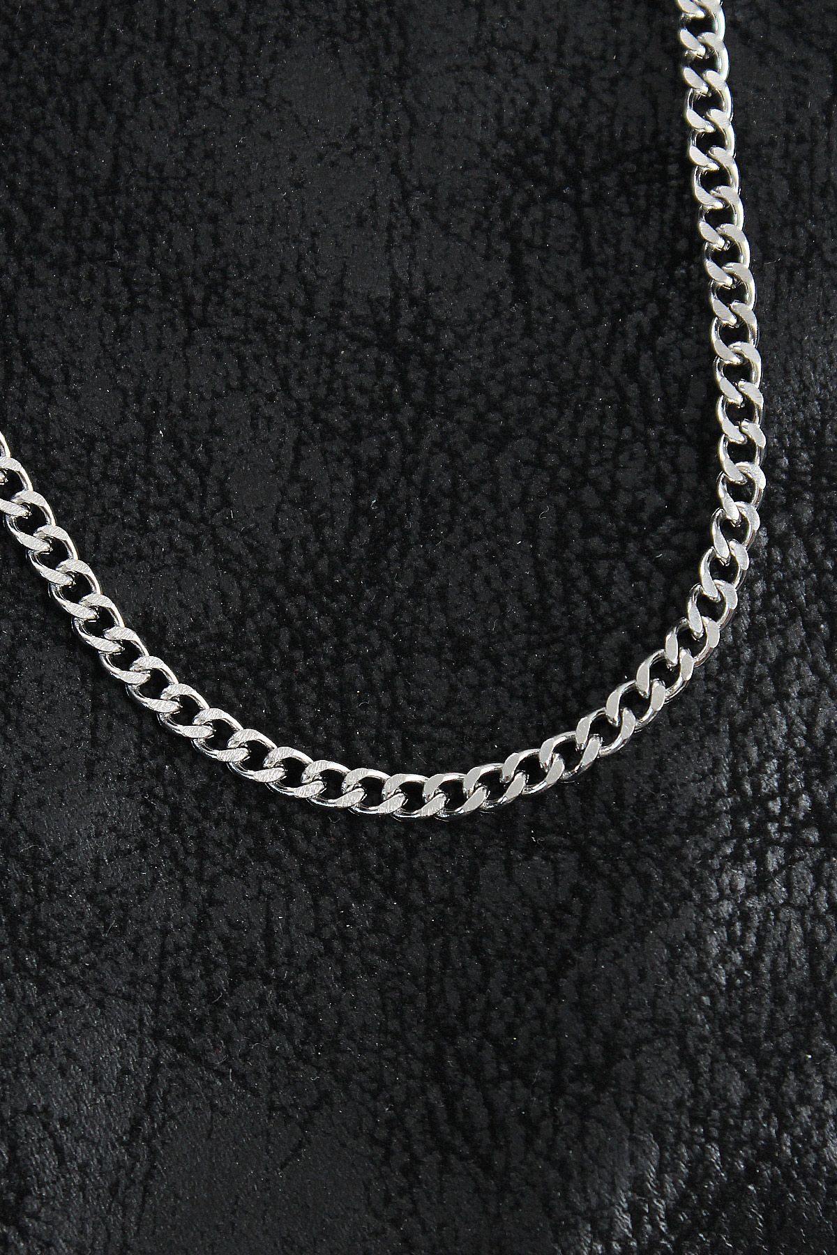 316L Çelik Klasik Zincir Model Gümüş Renk Erkek Kolye - TJ-ERK1403