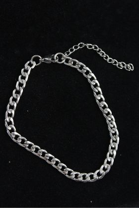 316L Çelik Klasik Model Gümüş Renk Erkek Bileklik - TJ-EB3747