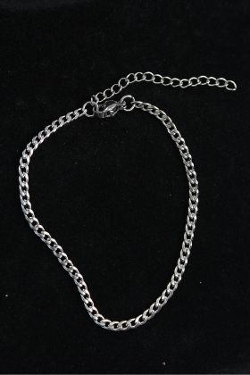 316L Çelik İnce Klasik Model Gümüş Renk Erkek Bileklik - TJ-EB3748