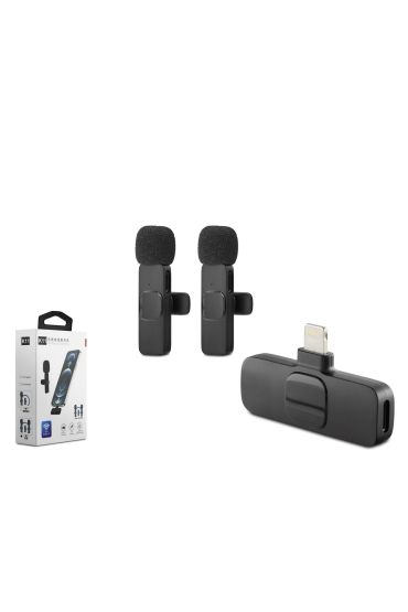 Kablosuz Çift Mikrofon Lıghtnıng Siyah HDX2784