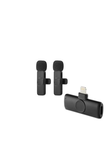 Kablosuz Çift Mikrofon Lıghtnıng Siyah HDX2786