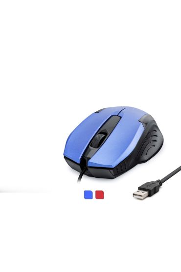 Kablolu Mouse 800 DPI 140 Cm Mavi Kırmızı HDX3254