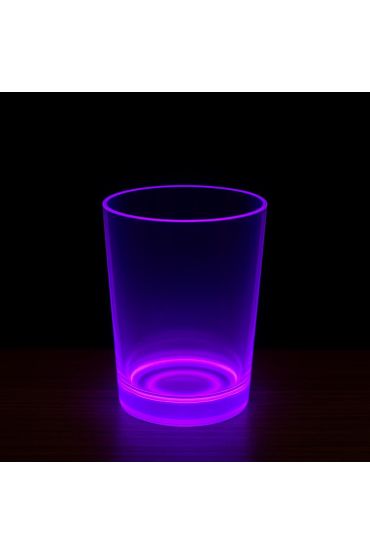 PartyGlow Neon Mor Bardak 8.5 x 10.5 cm