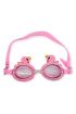 Çocuk Yüzücü Gözlüğü Silikon Taşıma Çantalı Pembe Kuğu - 9014