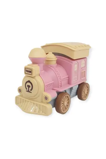 Oyuncak Tren Işıklı Sesli Bas Gitsin 14cm - PEMBE - 8068A