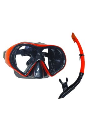 Star Diving Dalış Maskesi ve Snorkel Yetişkin - 51713-KIRMIZI