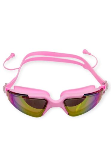 Yüzücü Gözlüğü Silikon Kulaklıklı PEMBE - 1710