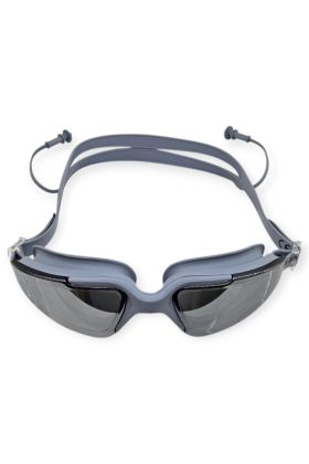 Yüzücü Gözlüğü Silikon Kulaklıklı GRİ - 1710