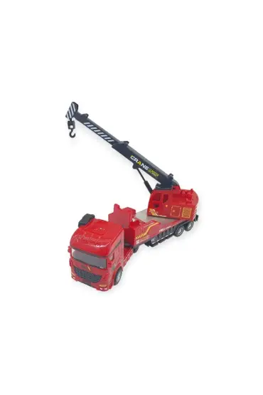 Metal İtfaiye Arabası - Vinç 26cm - 706-43