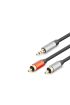3.5 Mm To 2Rca Kablo 2Lıne Gold 3M Siyah HDX1074