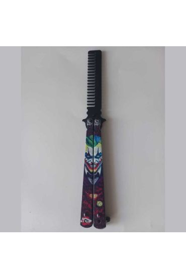 Metal 21 Cm Kelebek Tarak Joker Tasarımlı