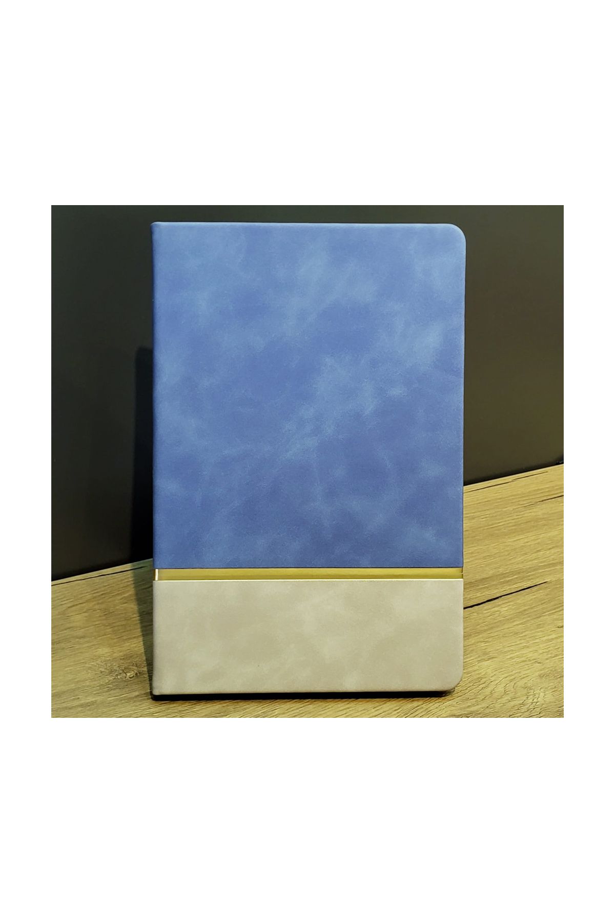 Deri Hatıra Defteri Mavi