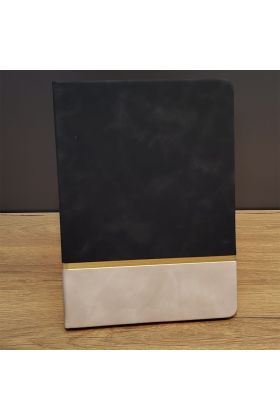 Siyah Çizgili Deri Defter