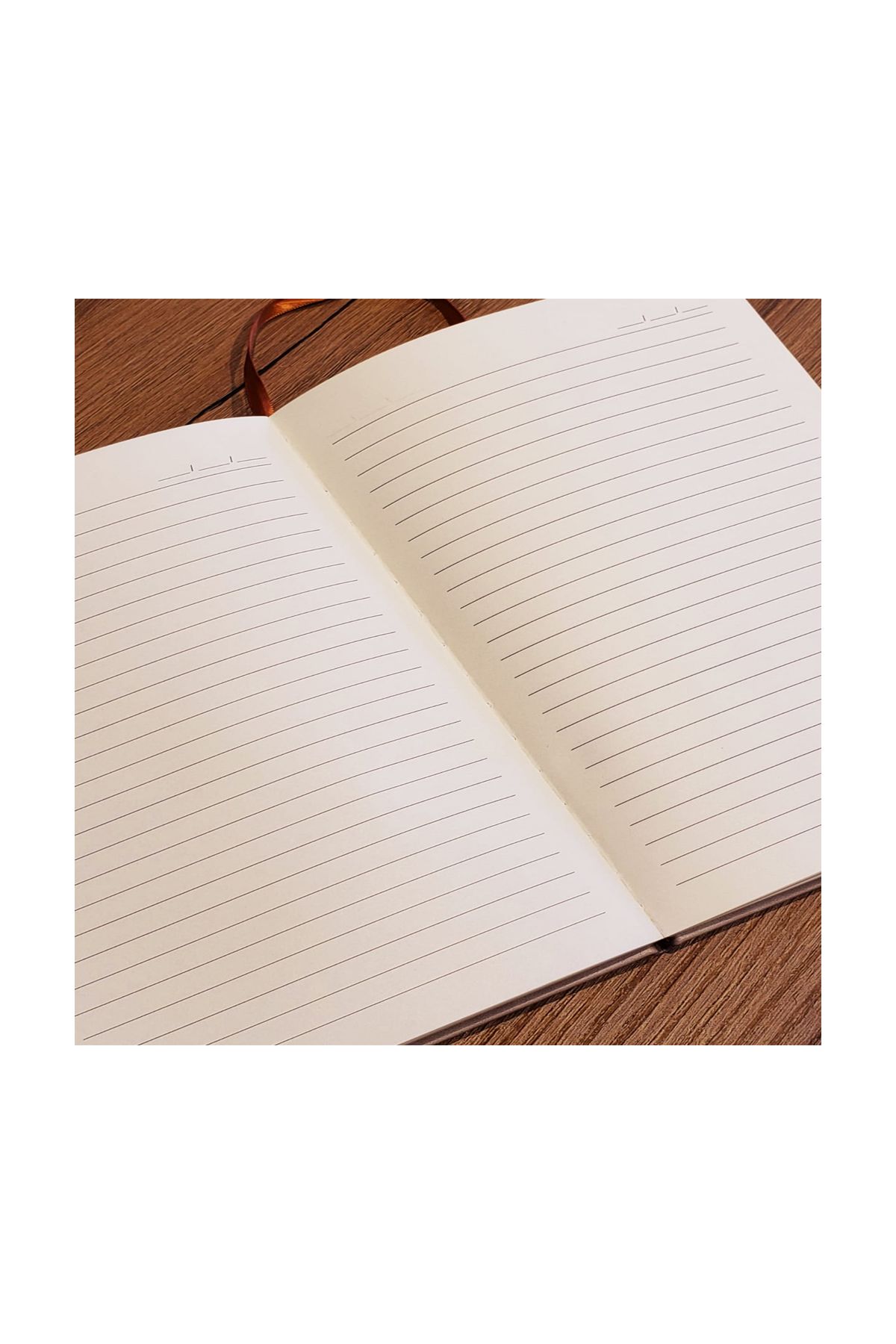 Siyah Çizgili Deri Defter