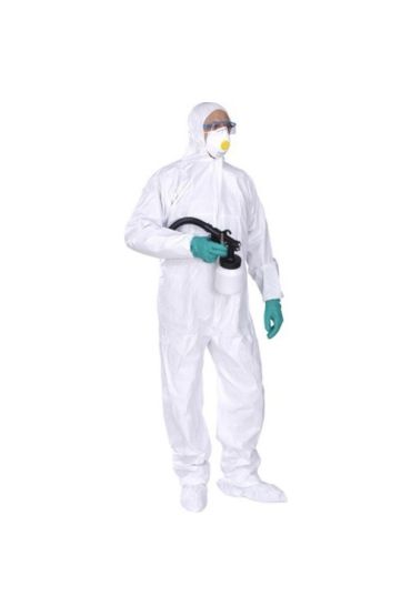 Kimyasal, Sıvı, Su Geçirmez Tek Kullanımlık Koruyucu Tulum - XL, Lamineli, 70 gr/m3, Tip 5/6, Ce