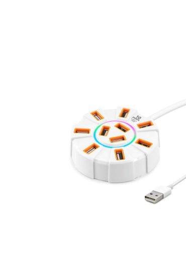 Usb Hub 10*Usb 1.2M Beyaz HDX7034