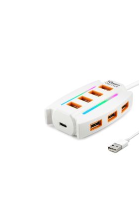Usb Hub 10*Usb 1.2M Beyaz HDX7037
