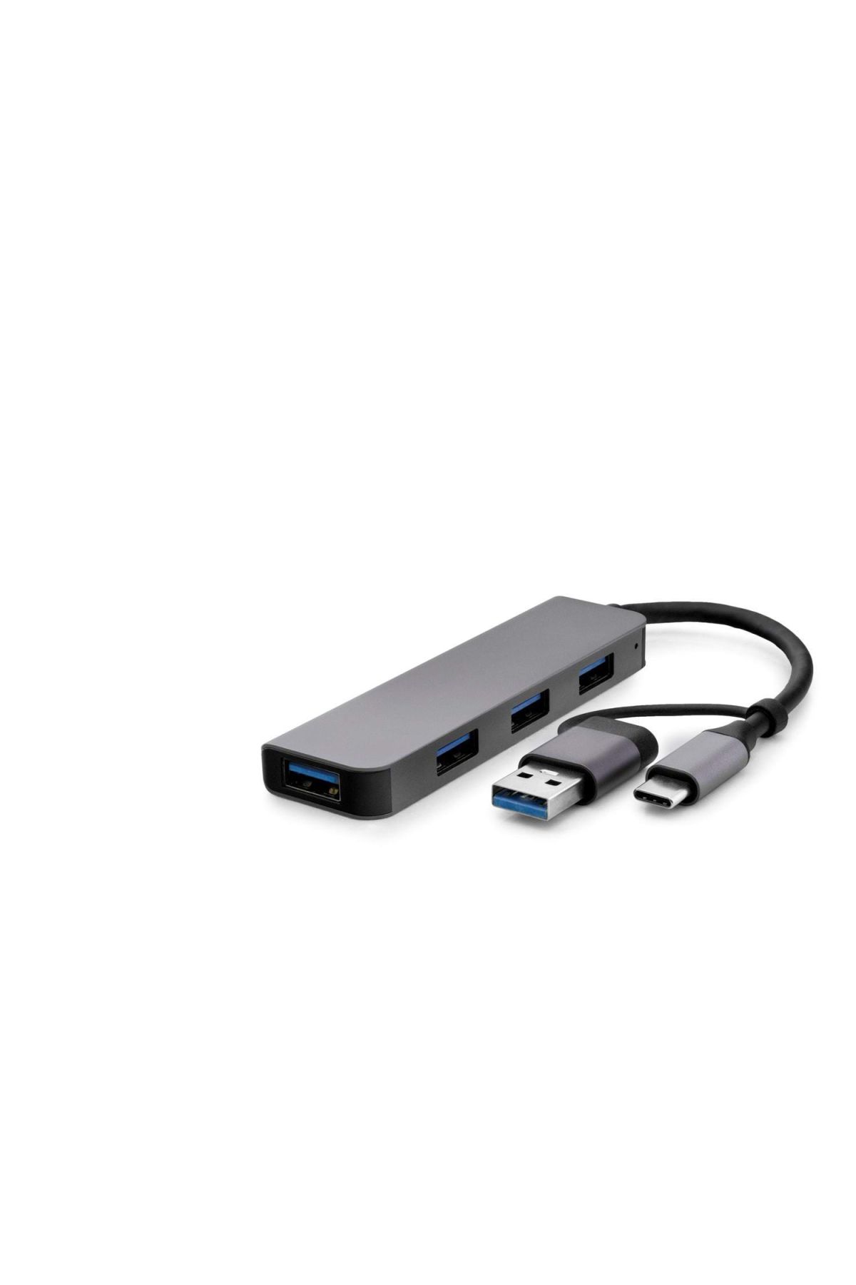 Type-C + Usb3.0 Hub 4*Usb3.0 Gri HDX7825