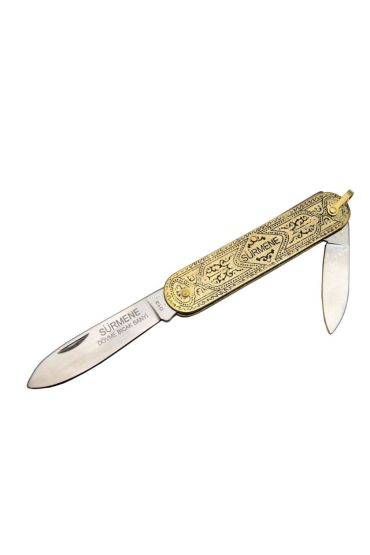 Metal Saplı Sürmene 013 Geleneksel Hediyelik Çakı 14 Cm