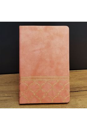 Desenli Deri Defter Somon