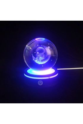 Renk Değiştiren Yeni Nesil Usb li Dönen Cam Küre