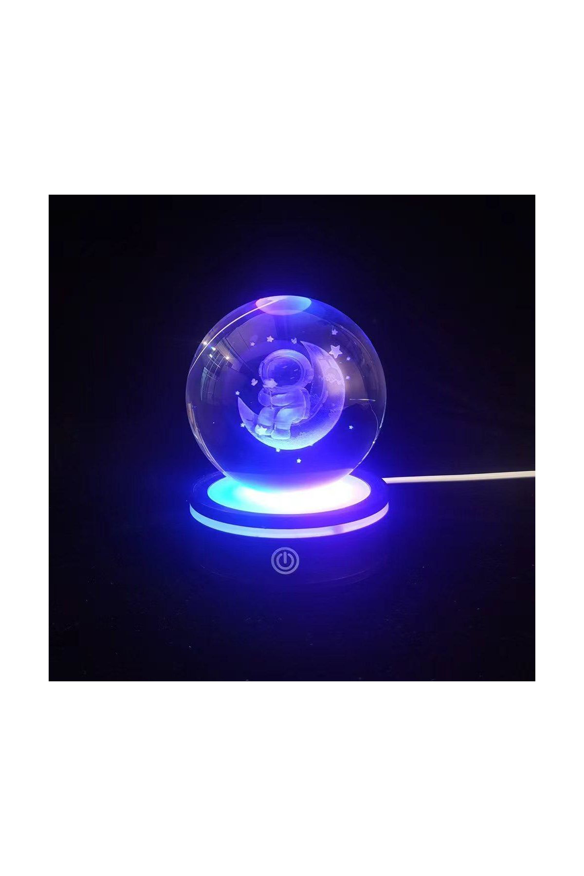 Renk Değiştiren Yeni Nesil Usb li Dönen Cam Küre