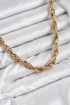 316L Çelik Halat Model Gold Renk Kadın Kolye - TJ-BKO10481