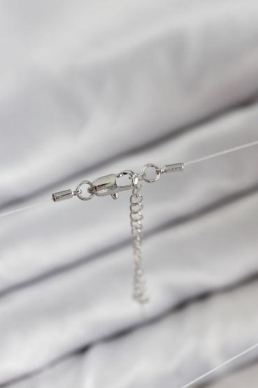 Misineli Topcuk Model Gümüş Renk Hayalet Kolye - TJ-BKO10502