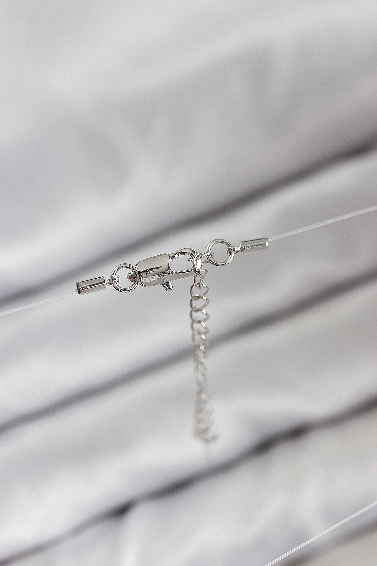 Misineli Kalp Model Gümüş Renk Hayalet Kolye - TJ-BKO10503