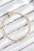 Pirinç Charm Zirkon Taşlı Yıldız Model Gold Renk Kadın Bileklik - TJ-BB7810