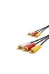 3 RCA Kablo Gold 3M Siyah HDX1051