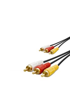 3 RCA Kablo Gold 3M Siyah HDX1051