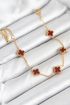 316L Çelik Gold Zincir Baby Boy Bordo Renk Bileklik - TJ-BB7907