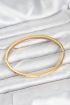 316L Çelik Gold Renk 65 mm İnce Kadın Kelepçe Bileklik - TJ-BB7915
