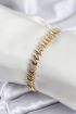 Pirinç VIP Seri Gold Renk Arpa Model Kadın Bileklik - TJ-BB7924