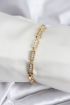 Pirinç VIP Seri Gold Renk Parçalı Model Kadın Bileklik - TJ-BB7930