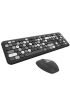 Mofii No666 Siyah Gri Klavye Mouse Set