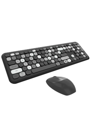 Mofii No666 Siyah Gri Klavye Mouse Set