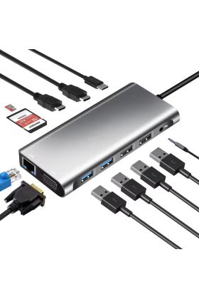 ZR610 Type-C 12 İn 1 Çift Hdmı