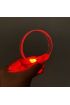 3 Modlu Pilli LED Işıklı Esnek Parti Bilekliği Kırmızı