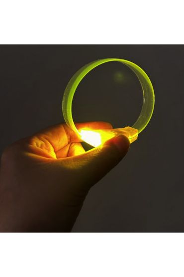 3 Modlu Pilli LED Işıklı Esnek Parti Bilekliği Sarı