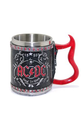 AC/DC Detaylı Çelik Kupa