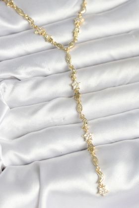 Pirinç Gold Renk Kadın Manifest Kolye - TJ-BKO10599