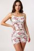 Hello Kitty Baskılı Askılı Şortlu Pijama
