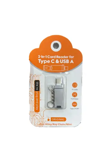 ZR967 Type-C Usb 2İn1 Card Reader